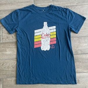 2013 Coca Cola Blue T Shirt Adult Size Medium Made From Recycled Bottles